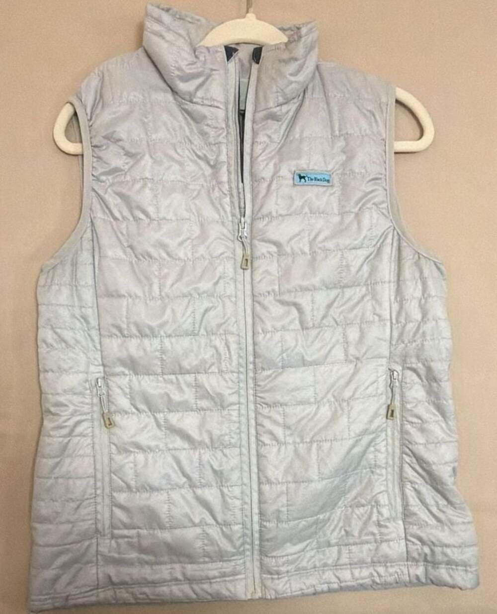 The Black Dog Quilted Puffer Vest Light Blue XL
